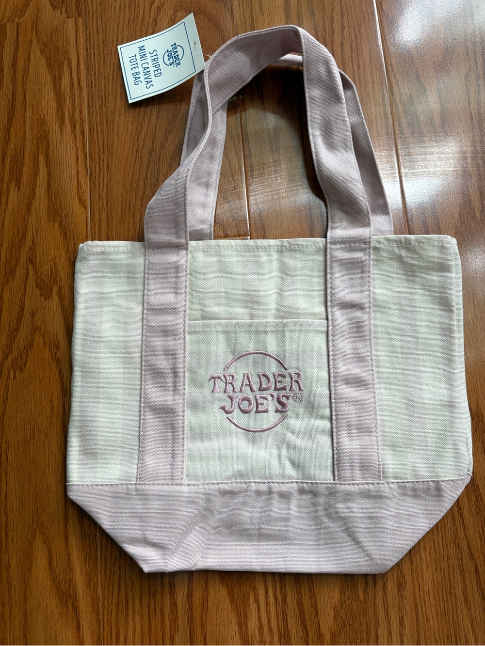 NWT New Edition Summer
2026 Trader Joe's Mini Tote
Bag - Light Pink